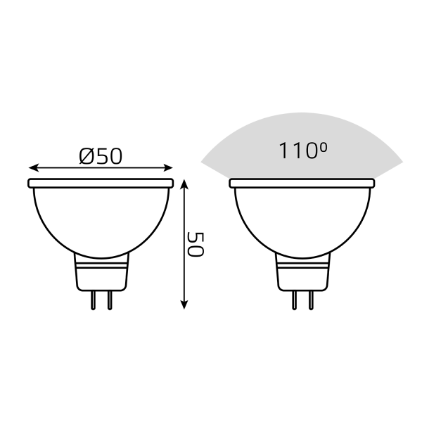 Купить Gauss Лампа MR16 6W GU5.3 RGBW+димирование LED 101105406