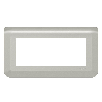 Legrand Mosaiс Рамка - Программа Mosaic - 5 модулей - алюминий 079315L