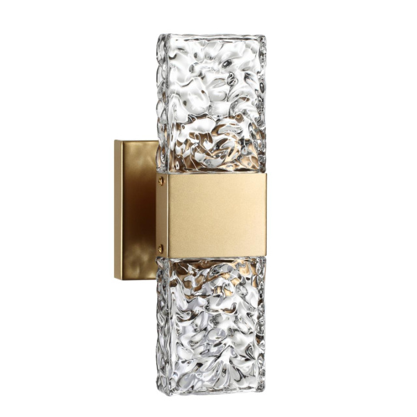 Odeon Light 4364/5WL HIGHTECH ODL23 203 матовое золото/металл/стекло Настенный св-к IP20 LED 10W 612Лм 3000K RICCI