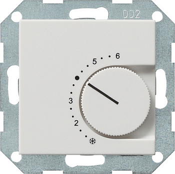 Gira S-55 Бел Терморегулятор с переключающим контактом 039627