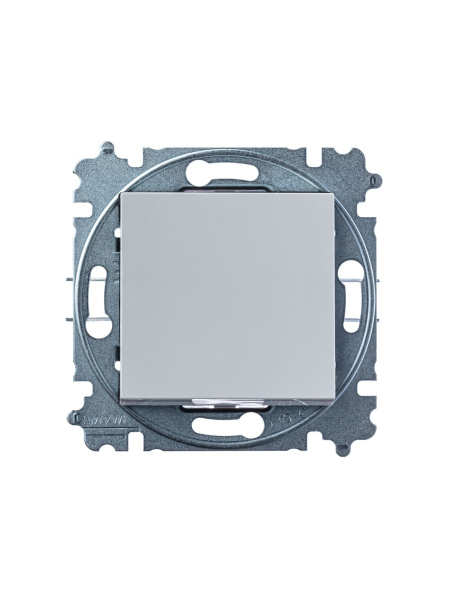 Купить ABB EPJ Levit серый / белый Переключатель 1-клавишный 2CHH590645A6016