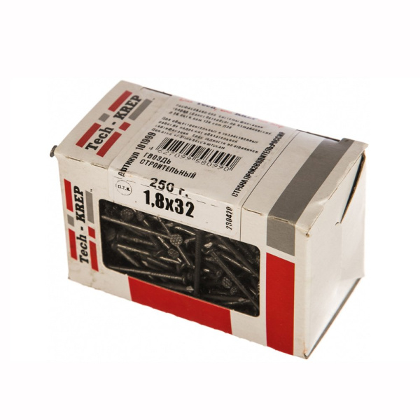 Tech-Krep Гвоздь строительный 1,8х32 (250 г) - коробка с ок 101999