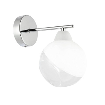 Evoluce SLE102701-01 Светильник настенный Хром/Прозрачный, Матовый никель E14 1*40W