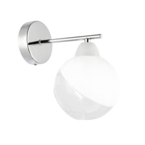 Evoluce SLE102701-01 Светильник настенный Хром/Прозрачный, Матовый никель E14 1*40W
