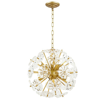 Favourite 2620-8P подвесная люстра Каркас золотого цвета, декоративные элементы из прозрачного стекла