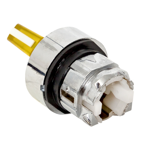 Купить EKF PROxima Исполнительный механизм переключателя ХB4 желтый на 3 положения с фиксацией, с подсветкой с короткой ручкой