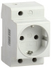 IEK KARAT Розетка РАр10-3-ОПс заземлением на DIN-рейку