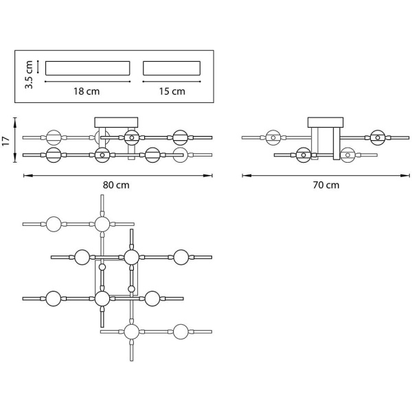 Купить Lightstar Люстра потолочная Bergamo Lightstar 745147