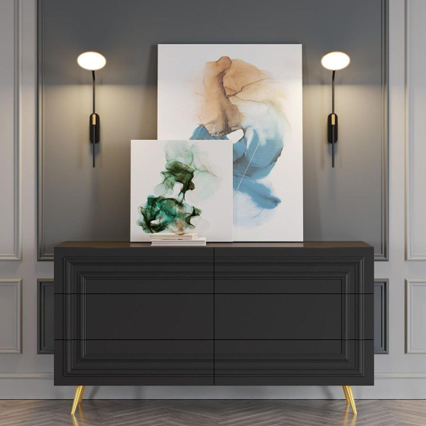 Купить Odeon Light 4297/7WL HIGHTECH ODL22 123 черный с ант. бронзой/металл Настенный светильник IP20 LED 7W 731Лм 3000K REDMOND