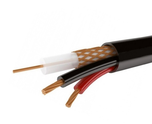 Кабель для видеонаблюдения КВК-2П 2х0,75 (для внешней прокладки) КВК-2П 2*0,75