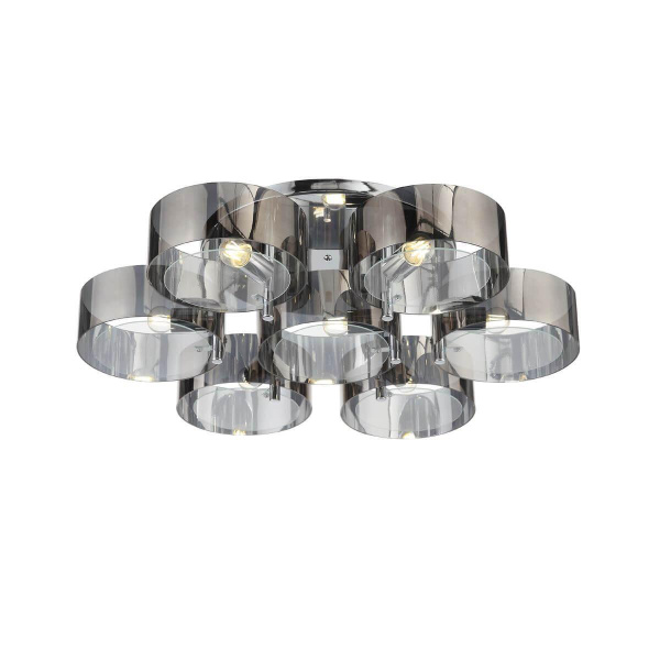 Evoluce SL483.702.07 Светильник потолочный Хром/Дымчатый E27 7*40W