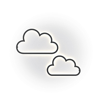 Svetholl Настенные перфорации (Облака 2) L990 B40 H720 Мощность: 37W ISNP5-720040-099020037