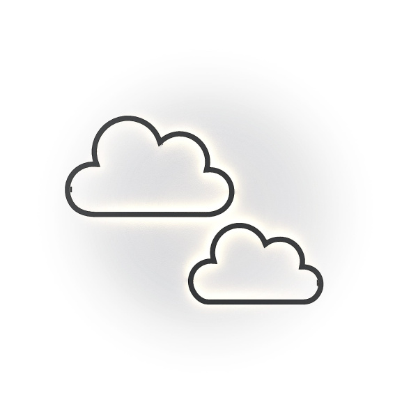 Svetholl Настенные перфорации (Облака 2) L990 B40 H720 Мощность: 37W ISNP5-720040-099020037