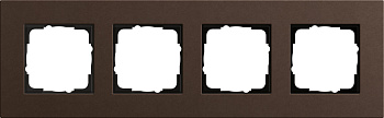 Gira ESP Lenoleum-Multiplex Коричневый Рамка 4-ая 0214223