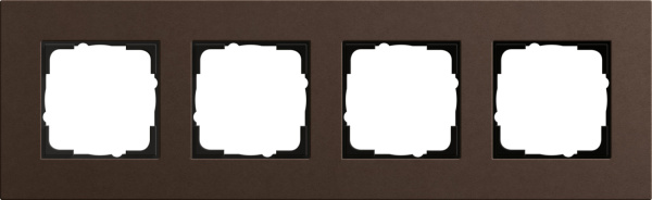 Gira ESP Lenoleum-Multiplex Коричневый Рамка 4-ая 0214223