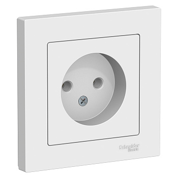 Systeme Electric AtlasDesign Бел Розетка б/з, 16А, в сборе