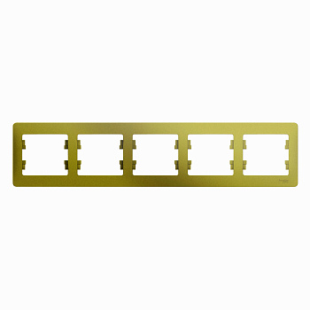 Systeme Electric Glossa Фисташковый Рамка 5-ая, горизонтальная