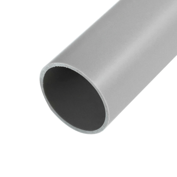 Труба гладкая жесткая ПВХ ø 20 мм, 3-метровая серая (150 м/уп.) Rexant 28-0200-1