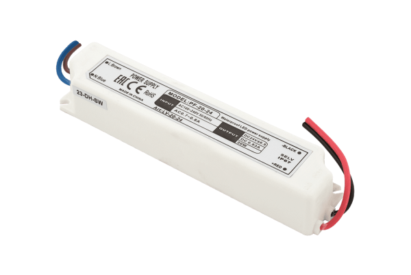 SWG Блок Питания для ленты IP 67 пластик 20 W, 24V LV-20-24