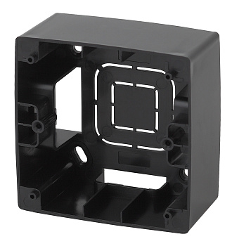 ЭРА 12-6101-06 Чёрный Коробка наклад. монтажа 1 пост, 12