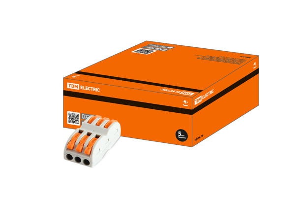 TDM Соединительная проходная клемма СК-413-2  (2,5мм2) SQ0527-0042