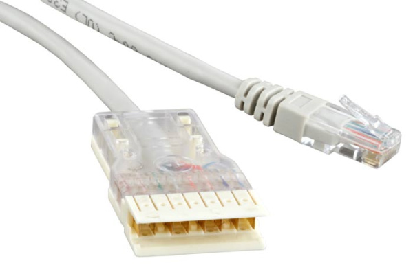 Hyperline PC-110-RJ45-1P-CX-2M-LSZH-GY Патч-корд 110 тип-RJ45, 1 пара, LSZH, 2 м, серый 229894