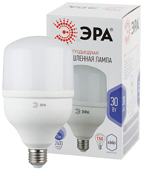 ЭРА LED POWER T100-30W-6500-E27 (диод, колокол, 30Вт, хол, E27)