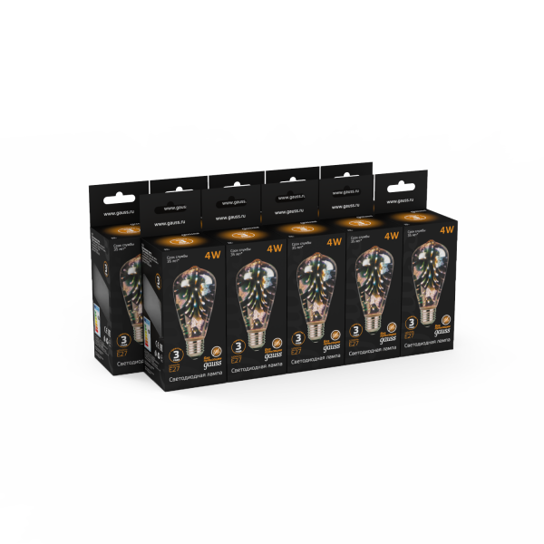 Купить Gauss Лампа Filament ST64 4W Е27 Butterfly-3D LED 147802404