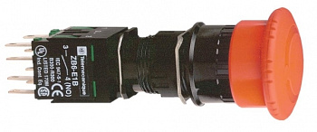 SE XB6 Кнопка аварийная грибок d 30мм 1НО+1НЗ возврат поворотом XB6AS8349B SE XB6 Кнопка аварийная грибок d 30мм 1НО+1НЗ возврат поворотом XB6AS8349B