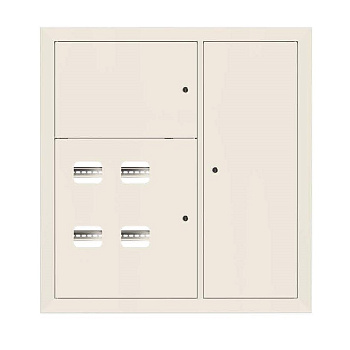 Щит этажный 4 кв. RAL9001 (1000х950х150) EKF Basic