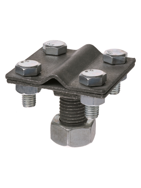 TDM Зажим прута с болтовым креплением к муфте 4-х болтовой, прут Ø6-10 мм, М16, термодиффузия SQ2401-0042