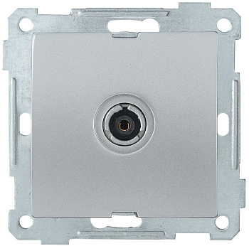 IEK РТВ11-0-Б Розетка TV оконечная BOLERO серебряный EAB11-K23