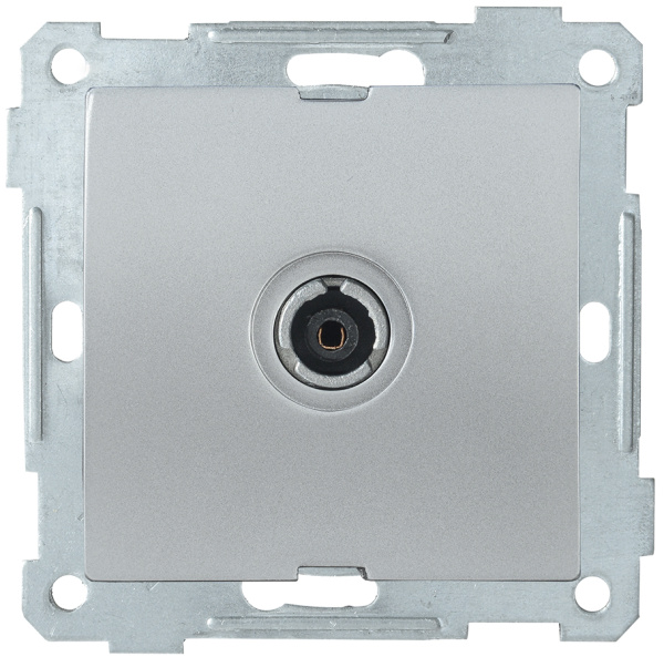 IEK РТВ11-0-Б Розетка TV оконечная BOLERO серебряный EAB11-K23