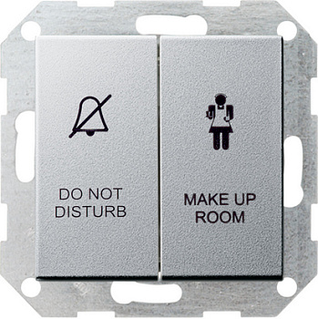 Gira Двухклавишный выключатель в сборе для управления индикатором состояния номера в гостинице 110426