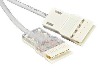 Hyperline PC-110-110-4P-C5e-1M-GY Патч-корд 110 тип-110 тип, 4 пары, Cat.5e, 1 м, серый 20383