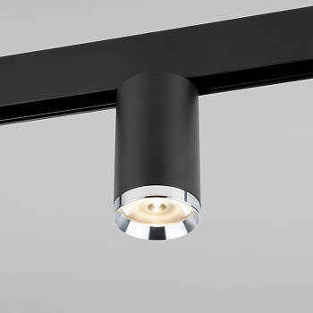 Elektrostandard Slim Magnetic R06 Трековый светильник 10W 4200K Ringe (черный/серебро) 85506/01 a061298