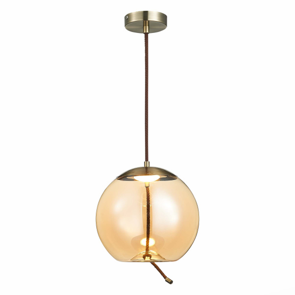 ST Luce SL6108.313.01 Люстра подвесная Бронза/Янтарный LED 1*10W 3000K ST Luce SL6108.313.01 Люстра подвесная Бронза/Янтарный LED 1*10W 3000K