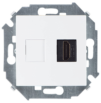 Simon 15 Белая Розетка HDMI, аудио/видео, v1.4, тип А 1591407-030
