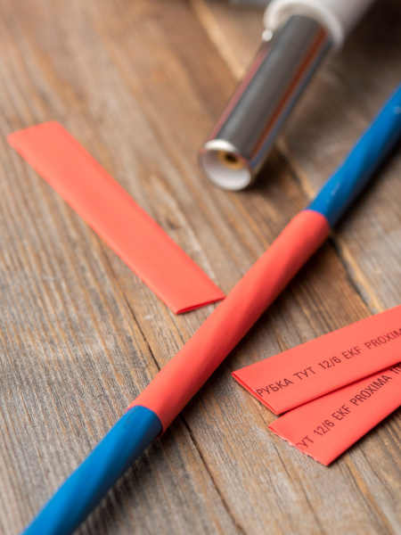 Купить EKF PROxima Термоусаживаемая трубка ТУТ нг 12/6 красная рулон