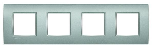 Купить BT LL Алюминий Рамка прямоугольная, 4 поста LNA4802M4TE