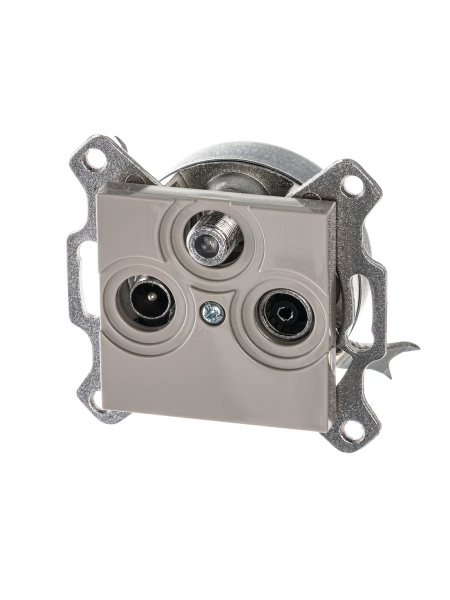 ABB EPJ Levit кофе макиато / белый Розетка TV-R-SAT, кофе макиато 2CHH083303A6018