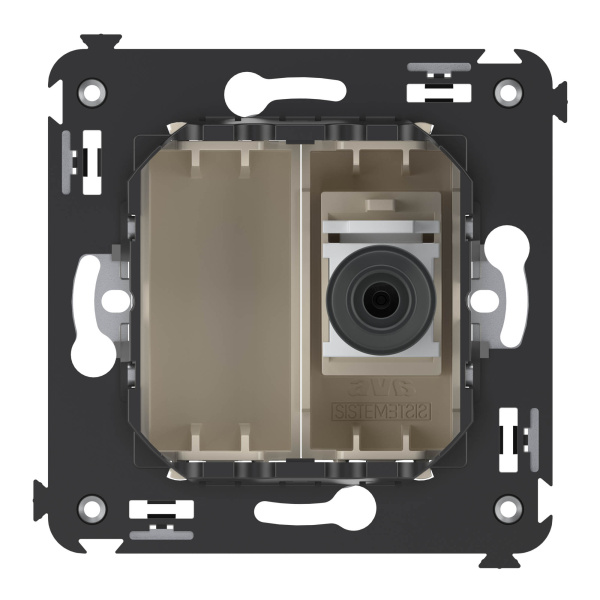 Купить DKC Розетка TV одиночная в стену, "Avanti", "Ванильная дымка"