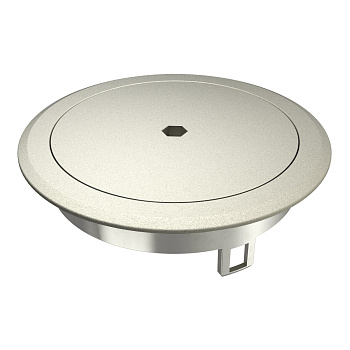 OBO Bettermann Лючок GES R2B пылевлагостойкий IP66, IK10, 40х140 мм (никелированный) с ключом 7408870