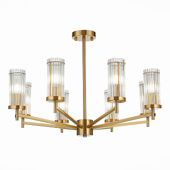 ST LUCE  SL1233.302.08 Люстра потолочная Латунь/Прозрачный E14 8*60W