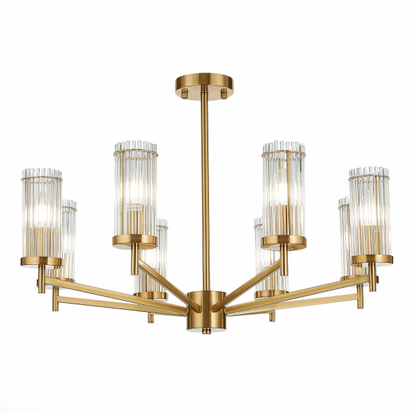 ST LUCE  SL1233.302.08 Люстра потолочная Латунь/Прозрачный E14 8*60W