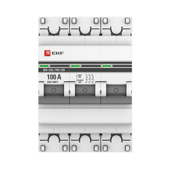 Купить EKF PROxima Выключатель нагрузки 3P 100А ВН-125