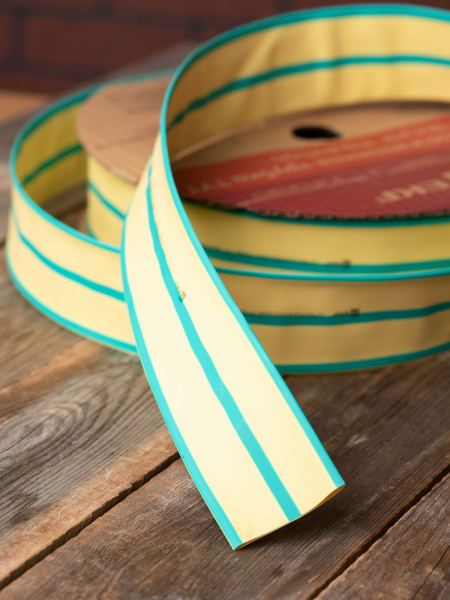 Купить EKF PROxima Термоусаживаемая трубка ТУТ нг 40/20 жел-зел рулон