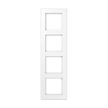 JUNG A550 Белый Рамка 4-ая для вертикальной и горизонтальной установки A5584BFWW