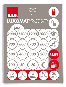 BEG Пульт управления для сумеречных выключателей IR-CdS-FP 92396
