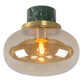 Lucide LORENA Светильник потолочный Bathroom Ø 23 cm 1xE27 IP44 Amber 03140/23/62